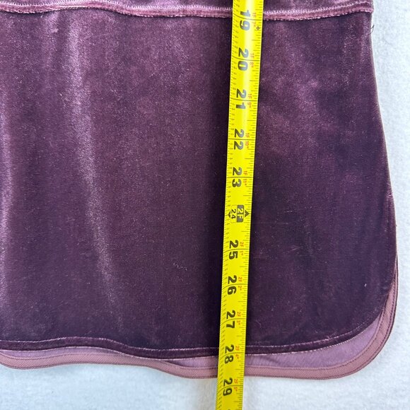 Ralph Lauren Purple Velvet Top Size S Goth Vampira Office Boho Resortwear - Picture 6 of 11